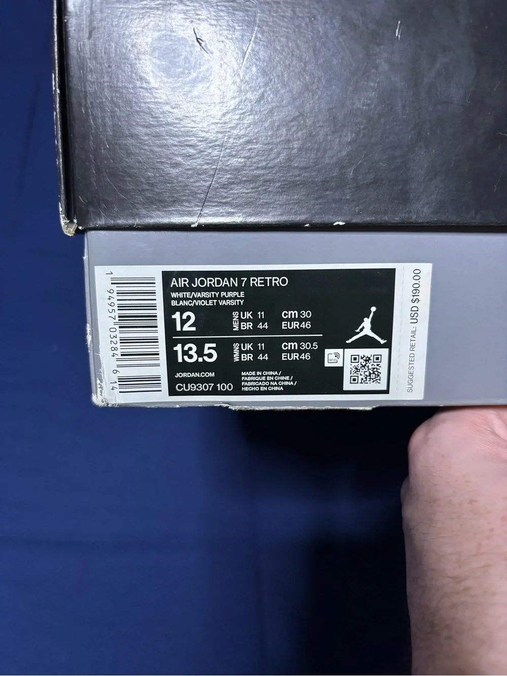 Jordan 7 Retro Flint 2021 Size 12